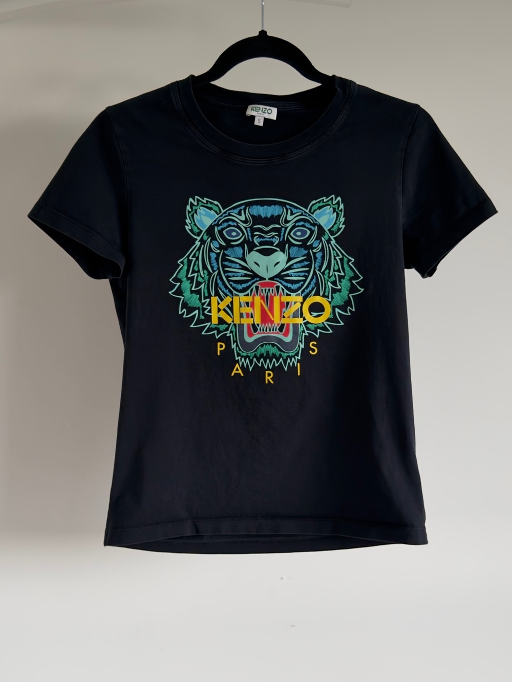 Kenzo Pre-Owned
tiger-print cotton crew-neck T-Shirt